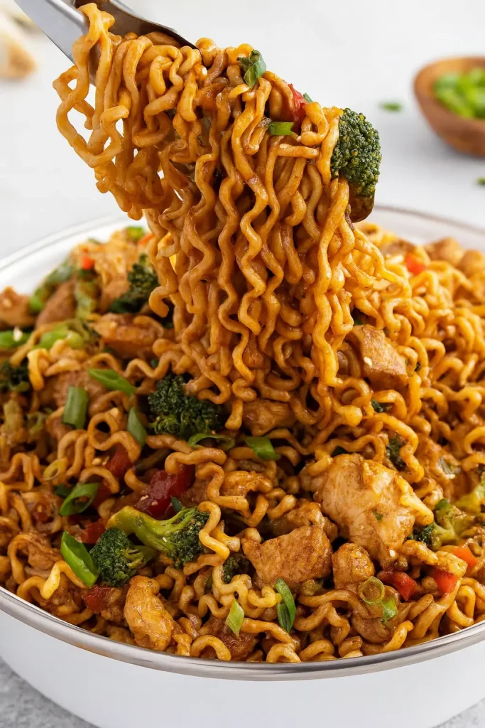 30-Minute Chicken Ramen Stir Fry for “I’m Bored” Nights