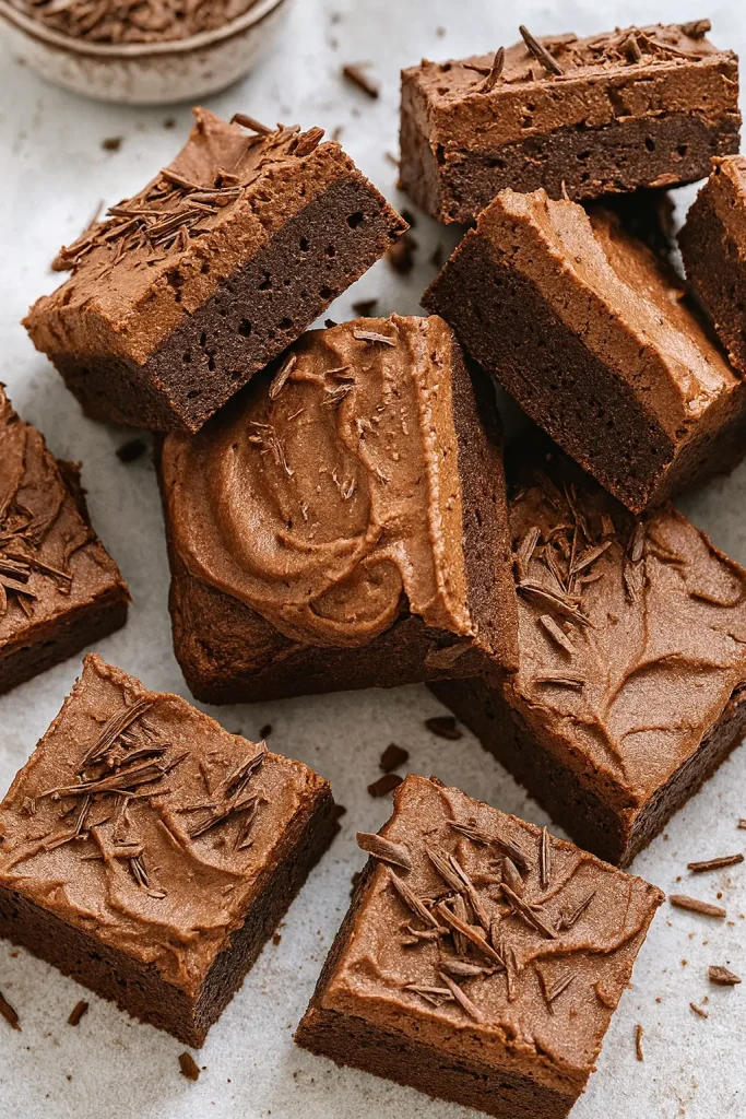 The 'Stop the Conversation' Chocolate Mousse Brownies