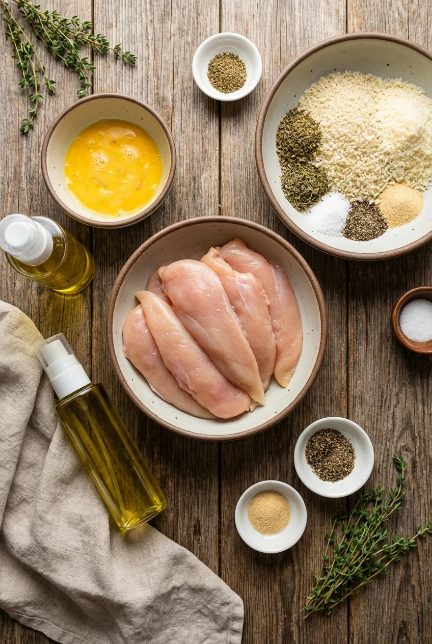 Ingredients for Air Fryer Chicken Tenders