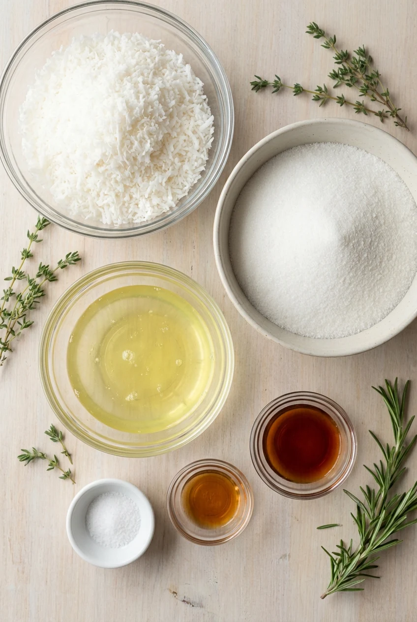 Ingredients for Coconut Macaroons