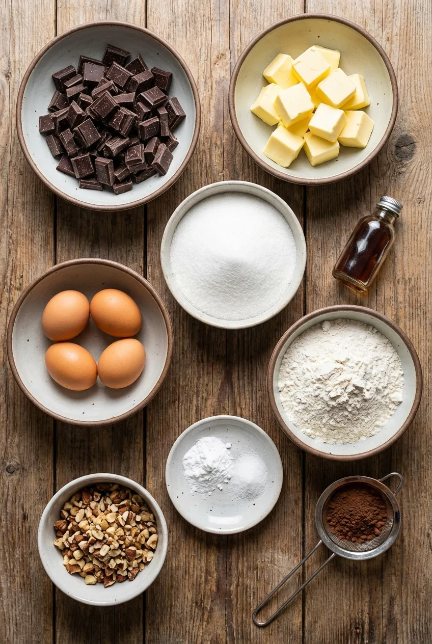 Ingredients for Gluten-Free Chocolate Cake