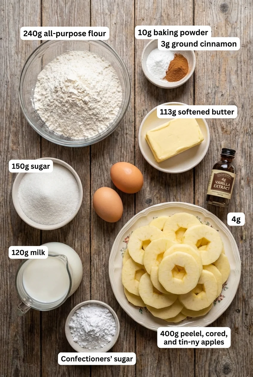 Ingredients for Irish Apple Cake