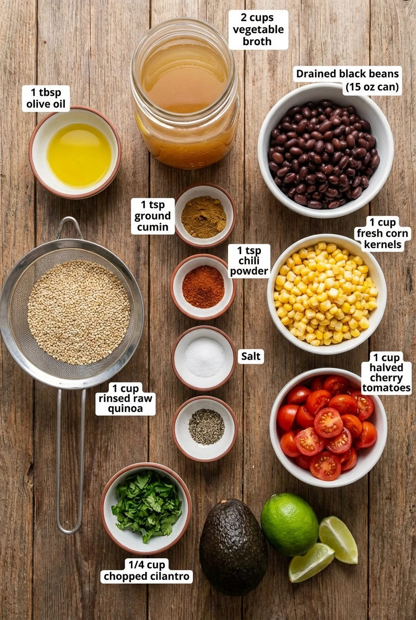 Ingredients for One-Pan Mexican Quinoa
