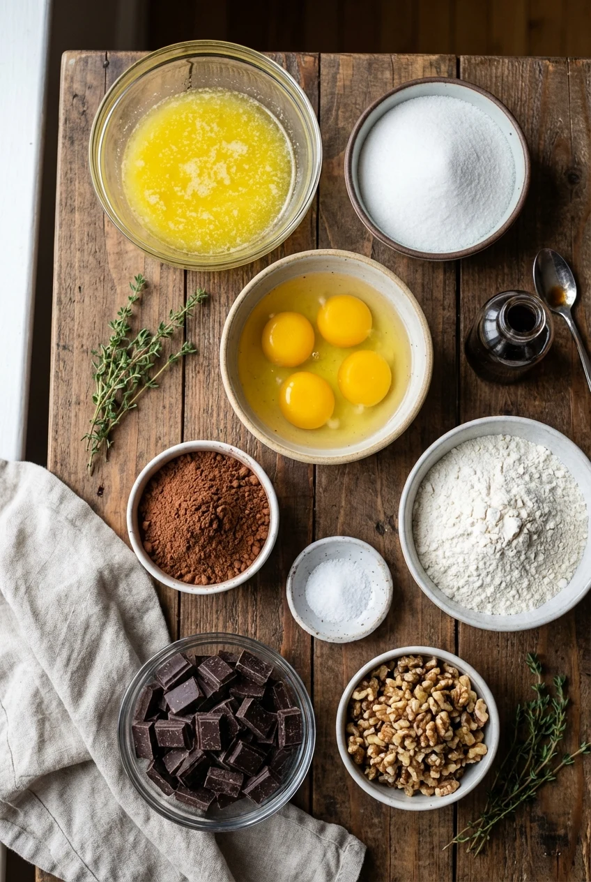 Ingredients for Party Platter Brownies