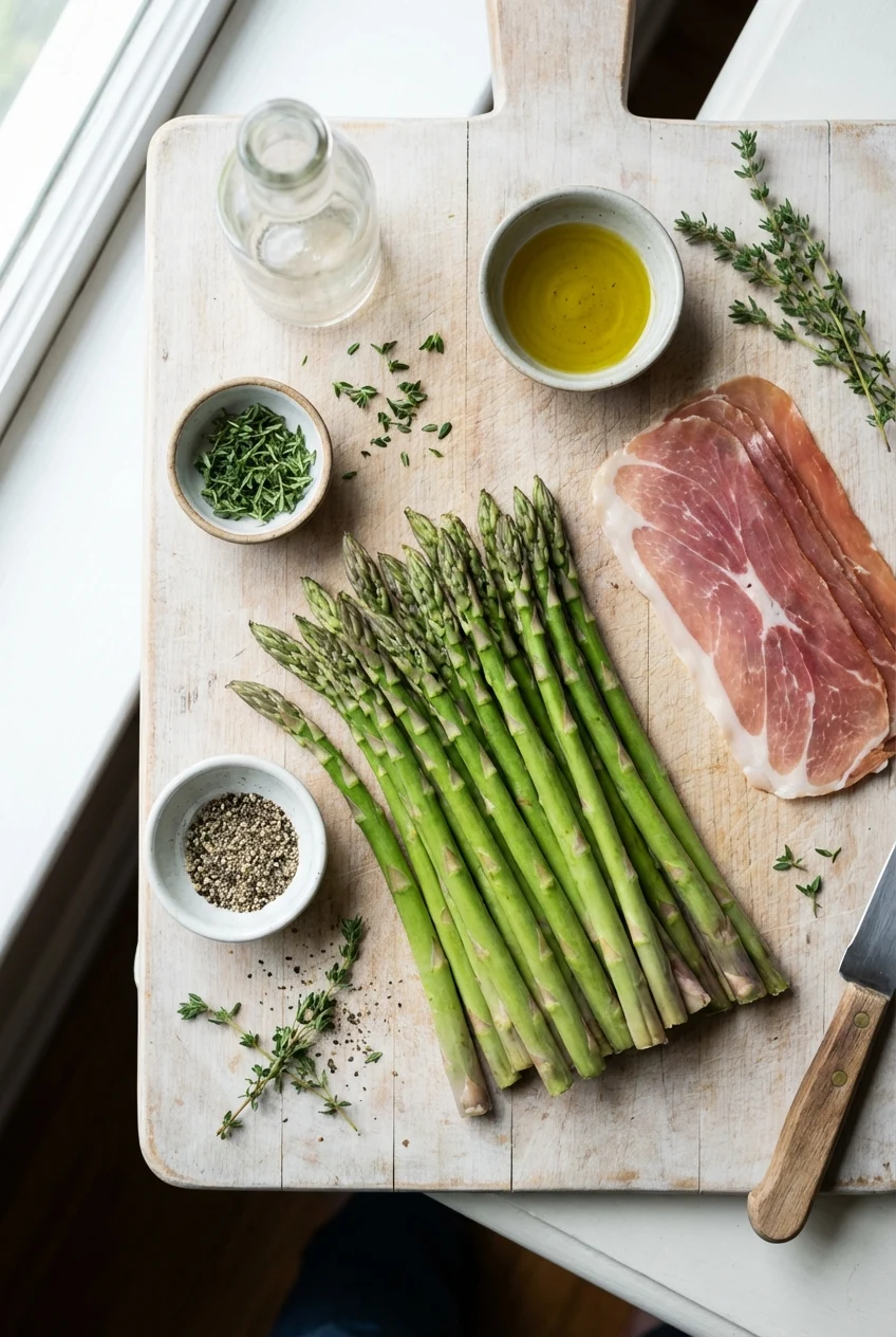 Ingredients for Prosciutto Wrapped Asparagus