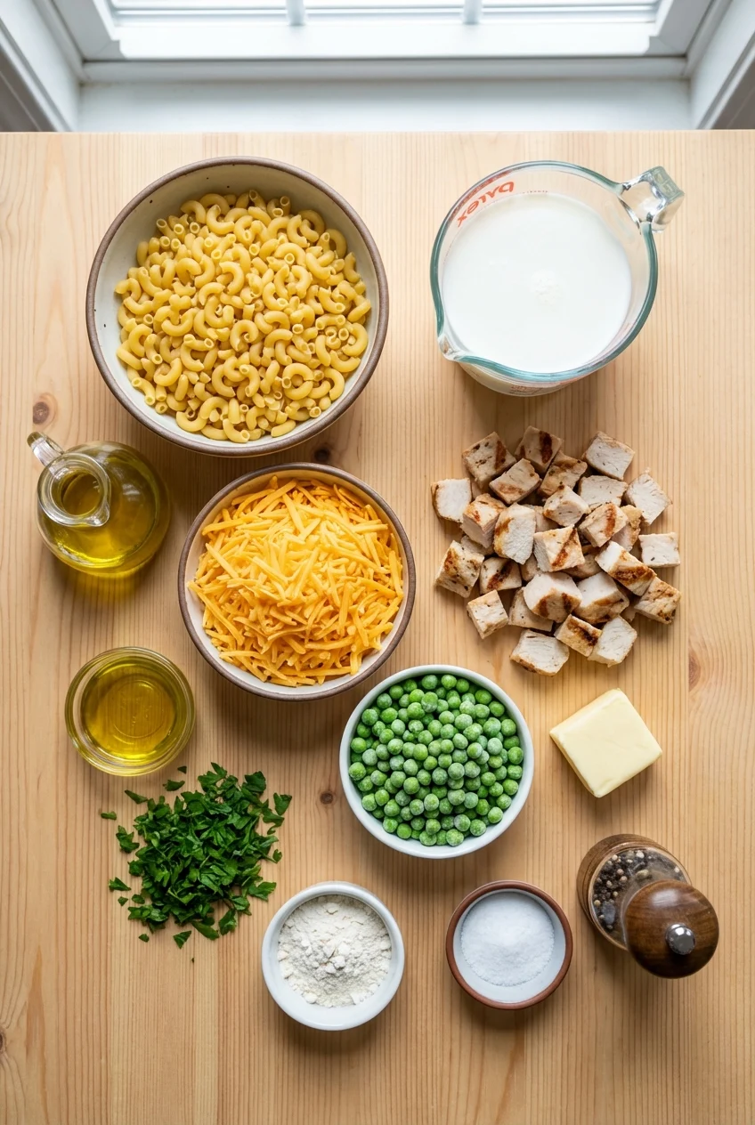 Ingredients for Protein Mac and Cheese