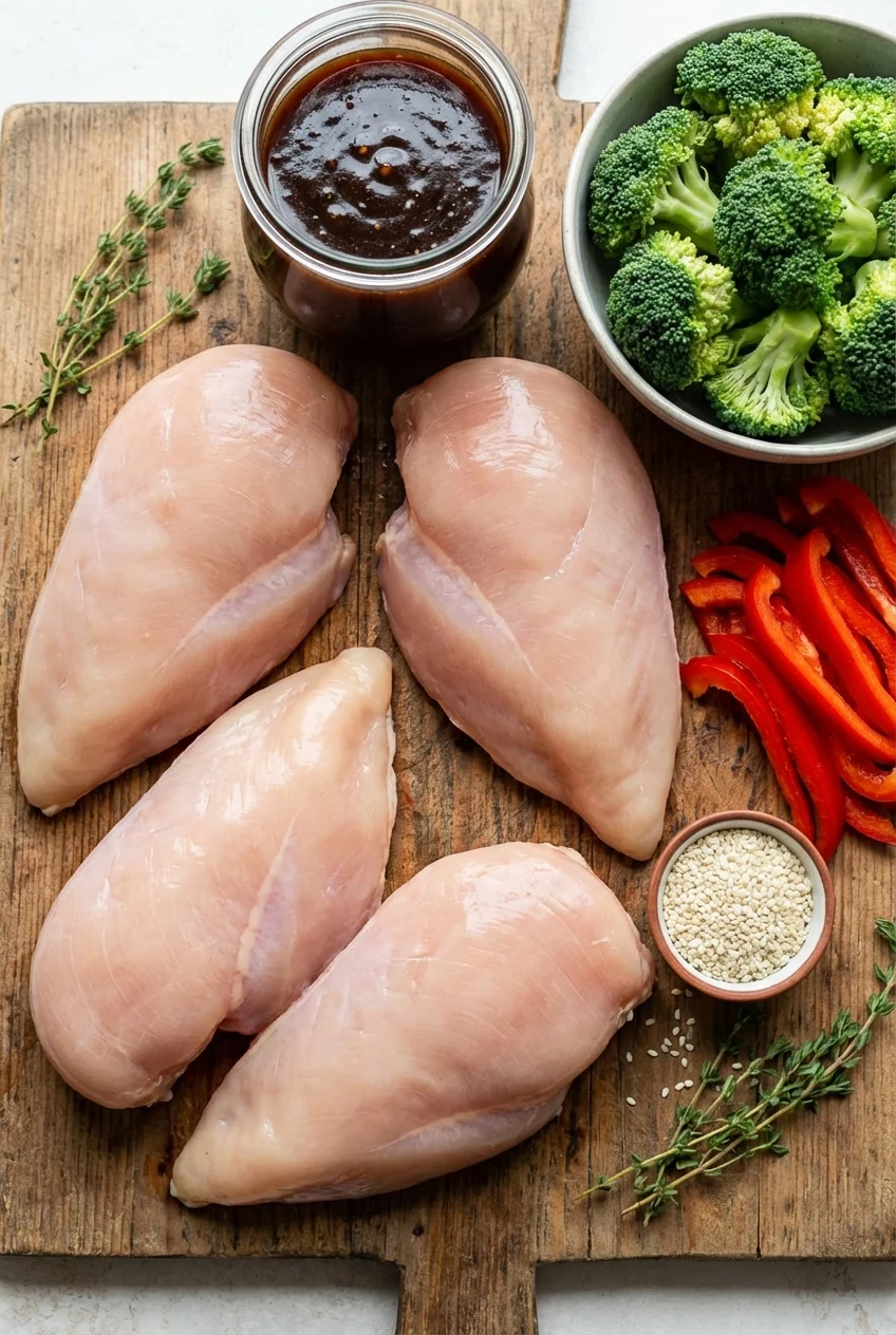 Ingredients for Teriyaki Chicken Meal Prep