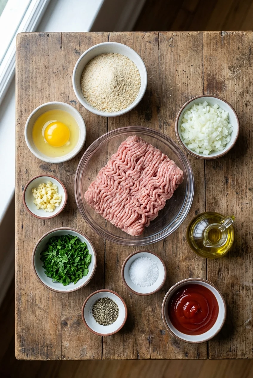 Ingredients for Turkey Meatloaf Muffins