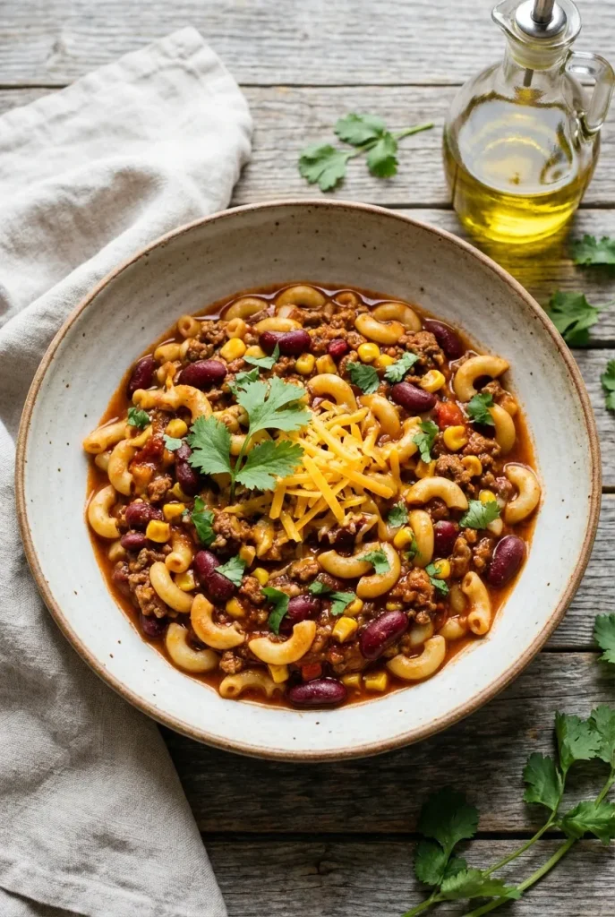 One-Pot Chili Mac That’s Ready in 30 Minutes