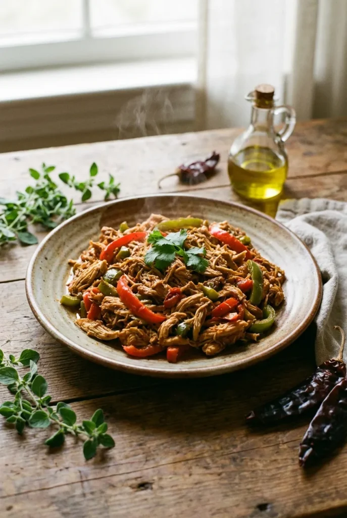 Set-It-and-Forget-It Crockpot Taco Chicken