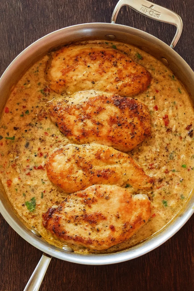 30-Min Chicken Pasta with a Creamy White Wine Sauce