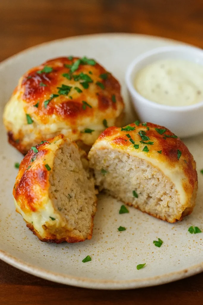 Weeknight Garlic Parmesan Chicken Meatloaves