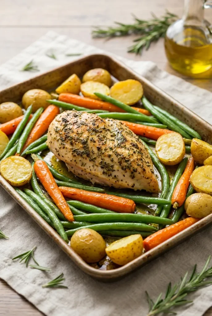 The “Low-Dish Energy” Sheet Pan Chicken Dinner