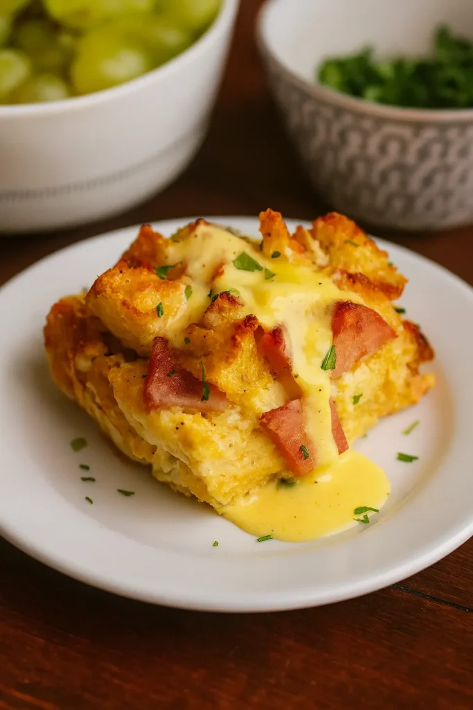 Eggs Benedict Casserole (Without the Poaching Drama)