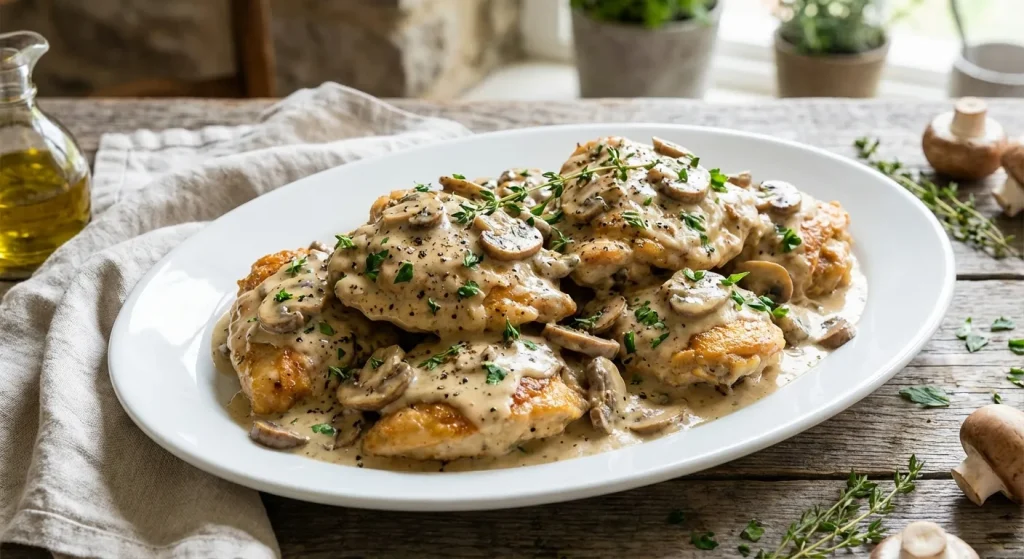 Chicken in Creamy Mushroom: Elegant Weeknight Easy