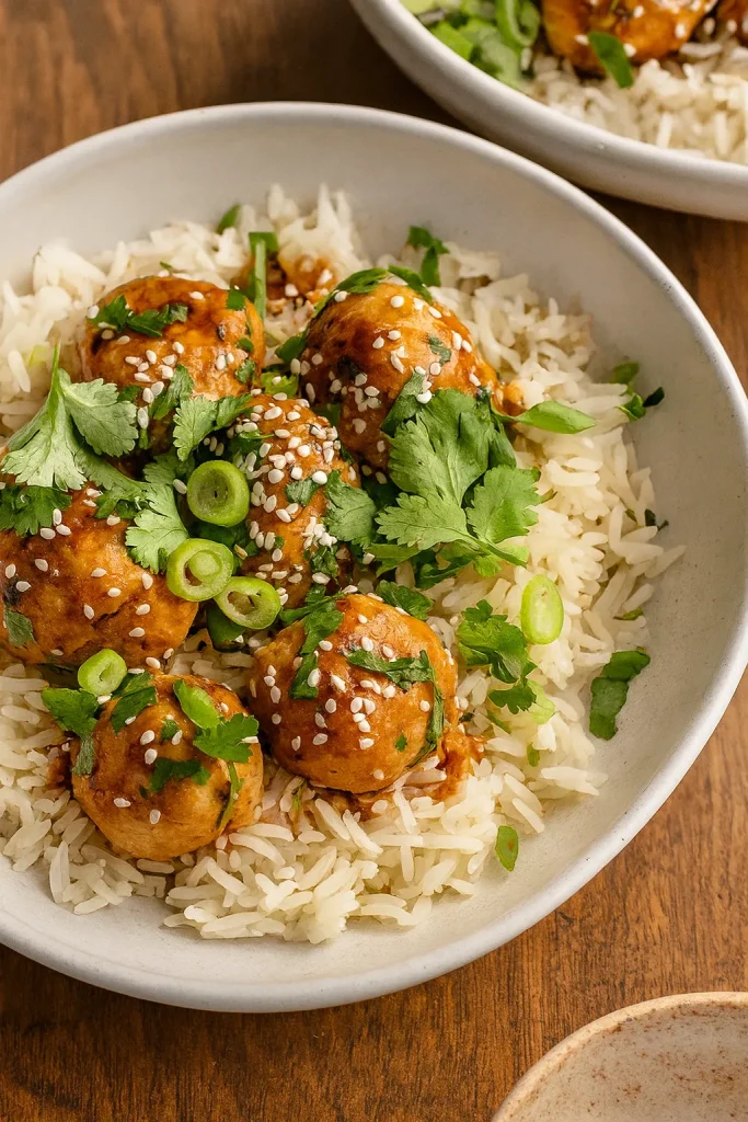 35-Minute Sesame Ginger Chicken Meatballs