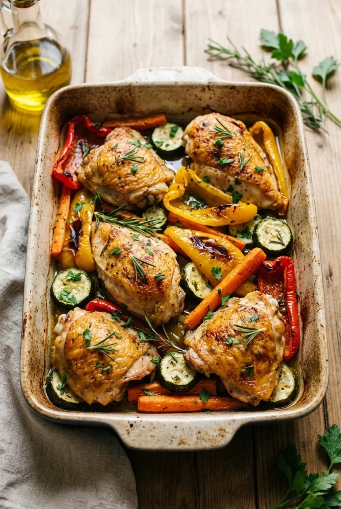 Reliable One-Pan Chicken Thighs & Veggies