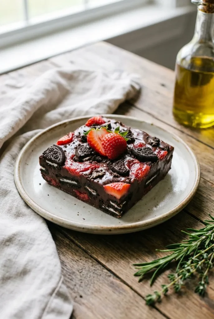 Strawberry Oreo Fudge for a Better No-Bake Bar
