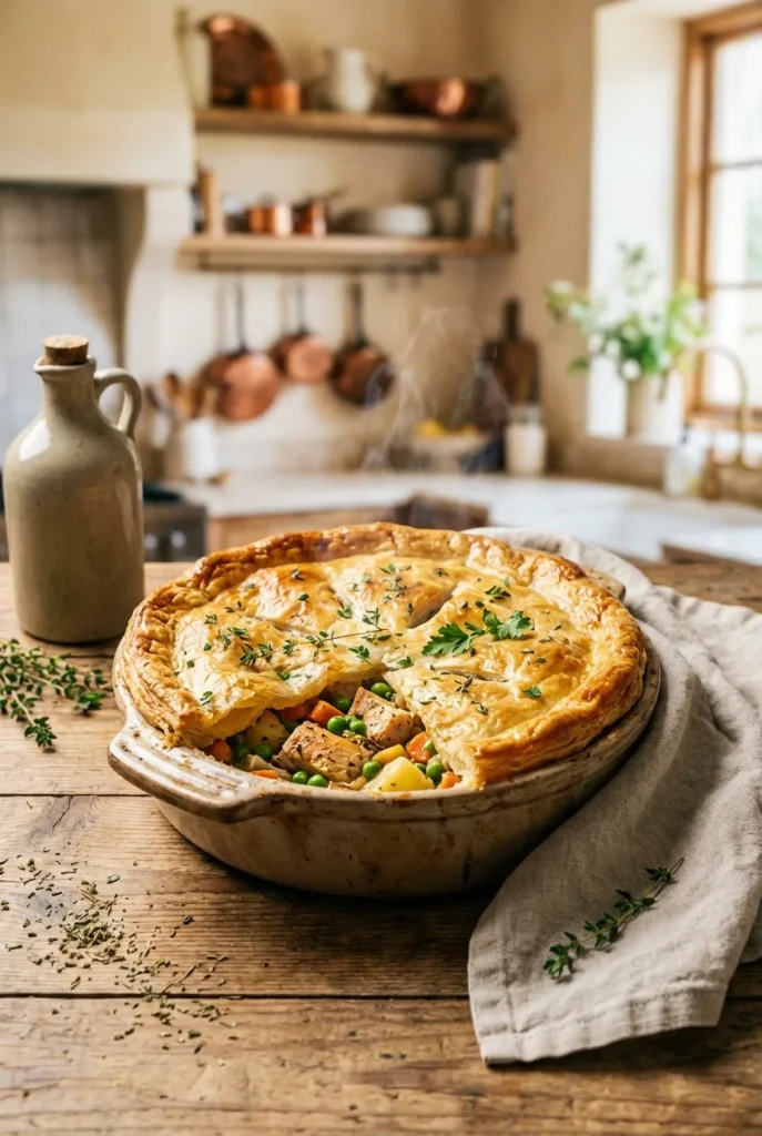 Actually Cozy Healthy Chicken Pot Pie