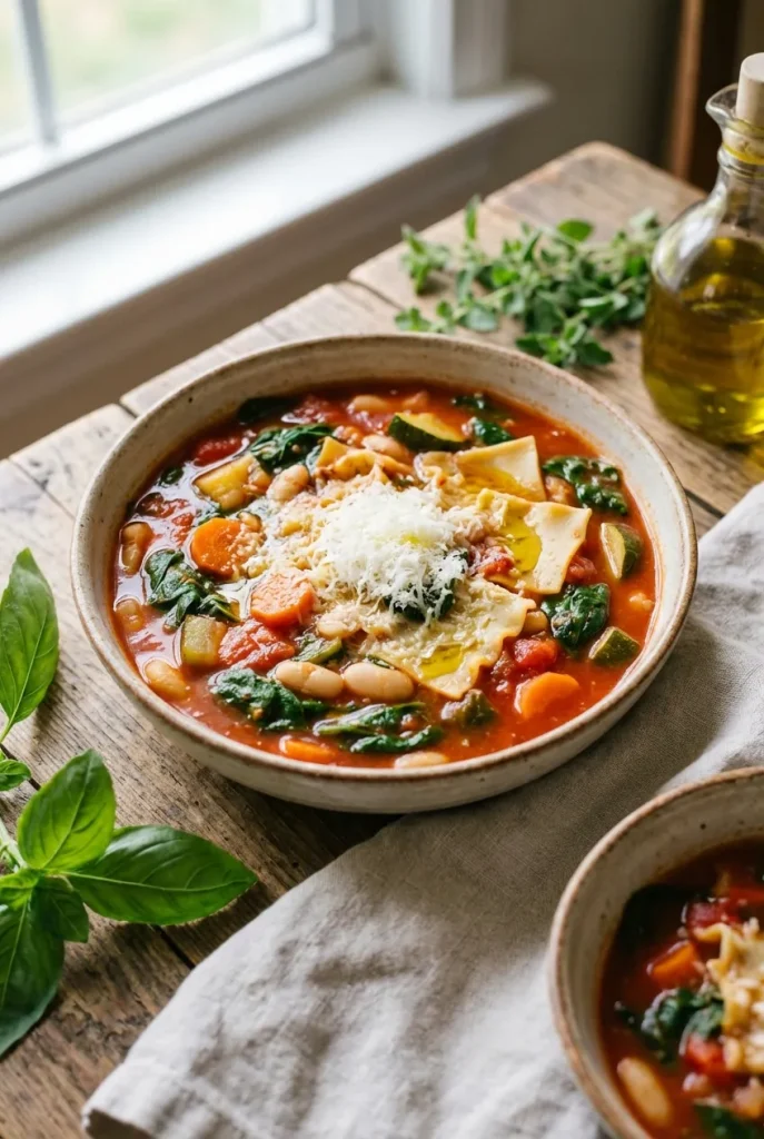 The Cozy Veggie-Packed "Lasagna" Soup