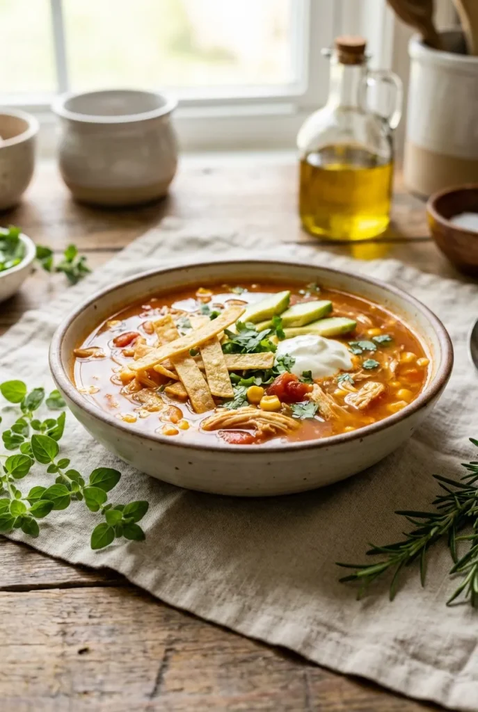 Set-and-Forget Tortilla Soup with 'Takeout Vibes'
