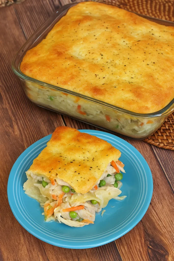 A Savory Chicken Noodle Soup Pie with a Flaky Crust