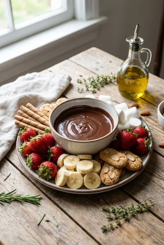 20-Minute Chocolate Fondue for Low-Effort Parties