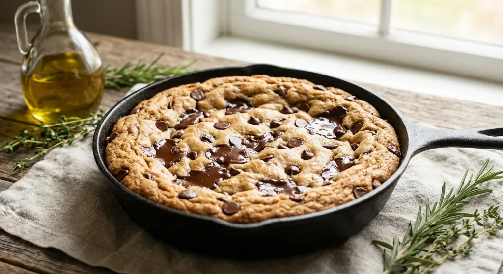 The Big, Gooey Skillet Chocolate Chip Cookie