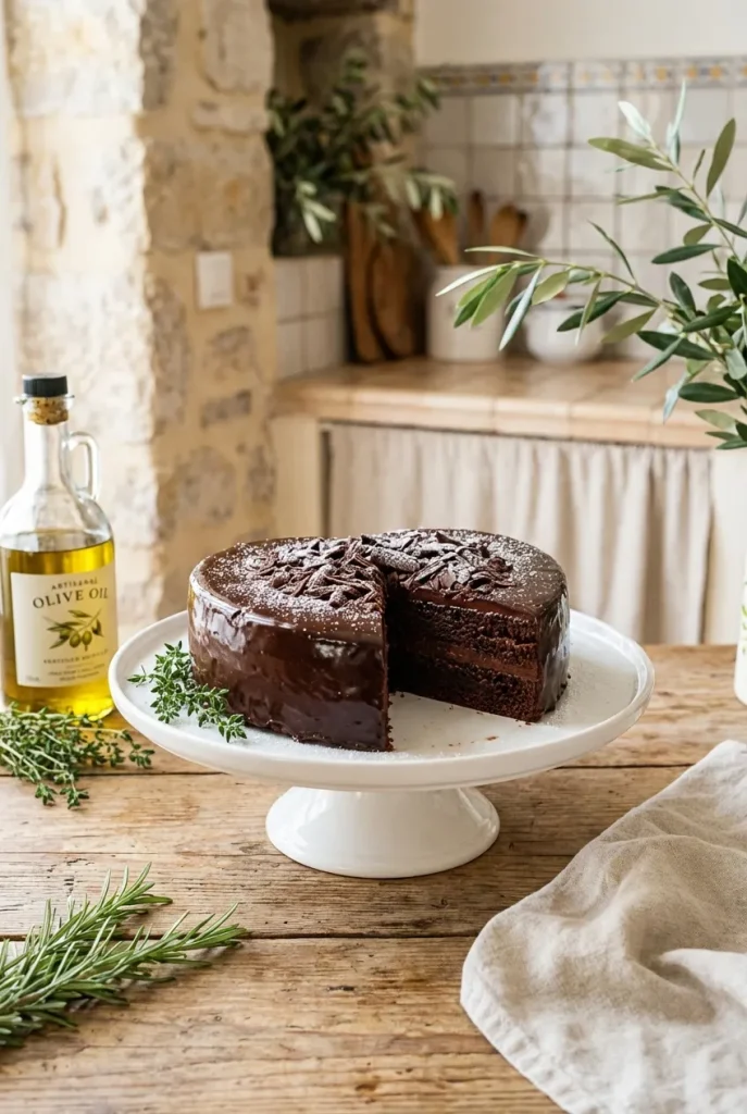A Not-Cheesy Heart-Shaped Chocolate Cake