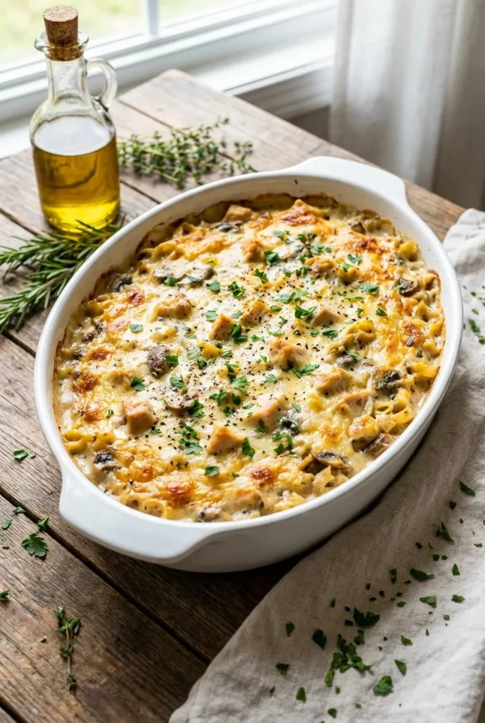 Creamy Chicken Tetrazzini That's Actually Rich