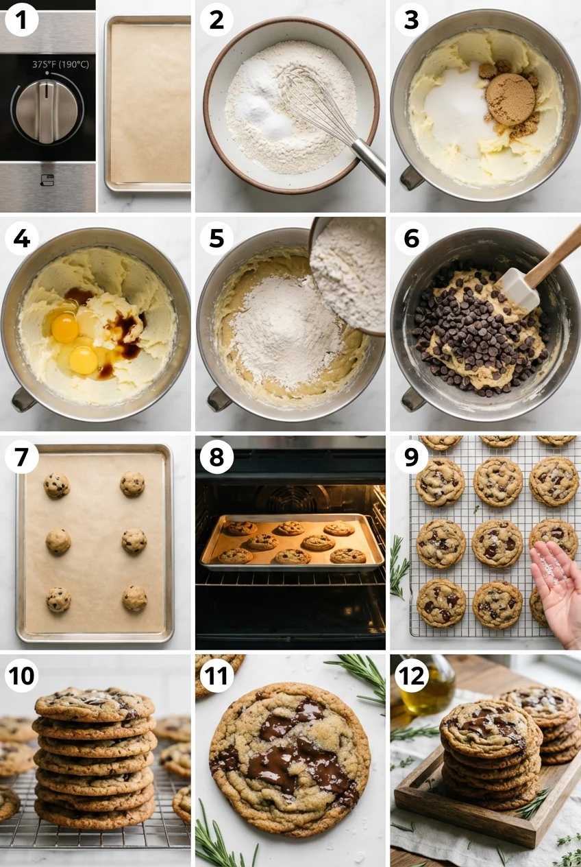 Step-by-step photos for Gourmet Chocolate Chip Cookies