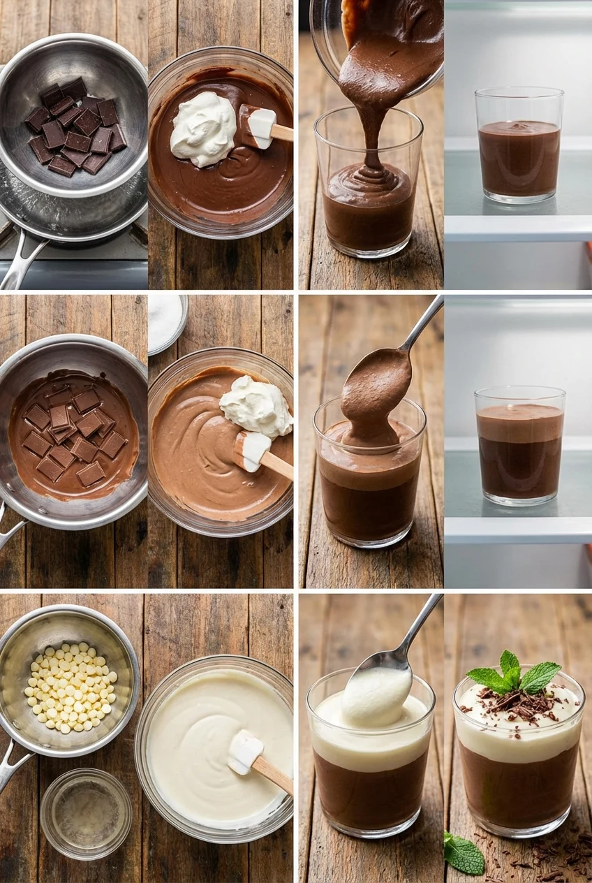 Step-by-step photos for Triple Chocolate Mousse