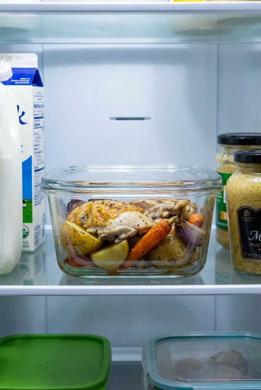 How to store and reheat Baked Lemon Herb Chicken