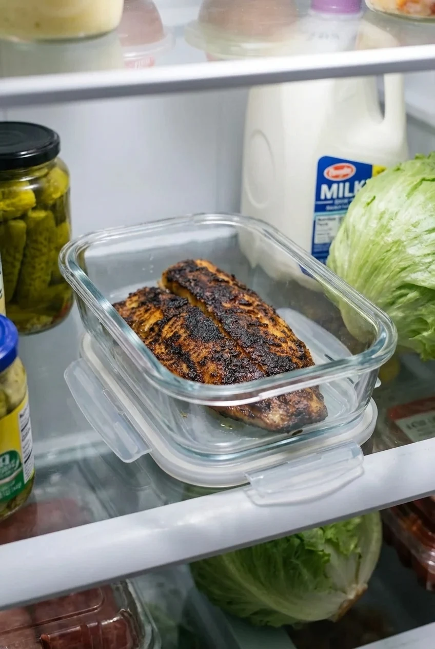 How to store and reheat Cajun Blackened Catfish