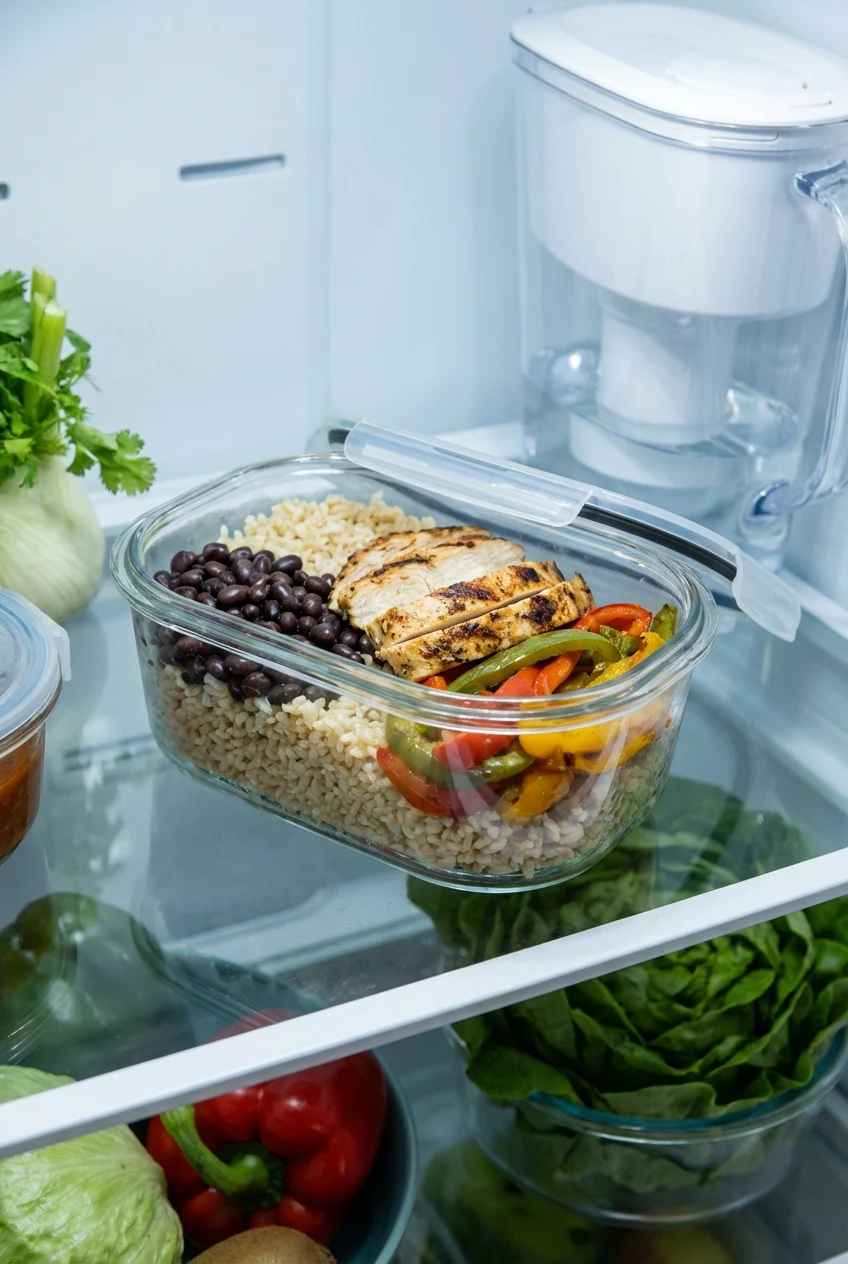 How to store and reheat Chicken Meal Prep Burrito Bowls