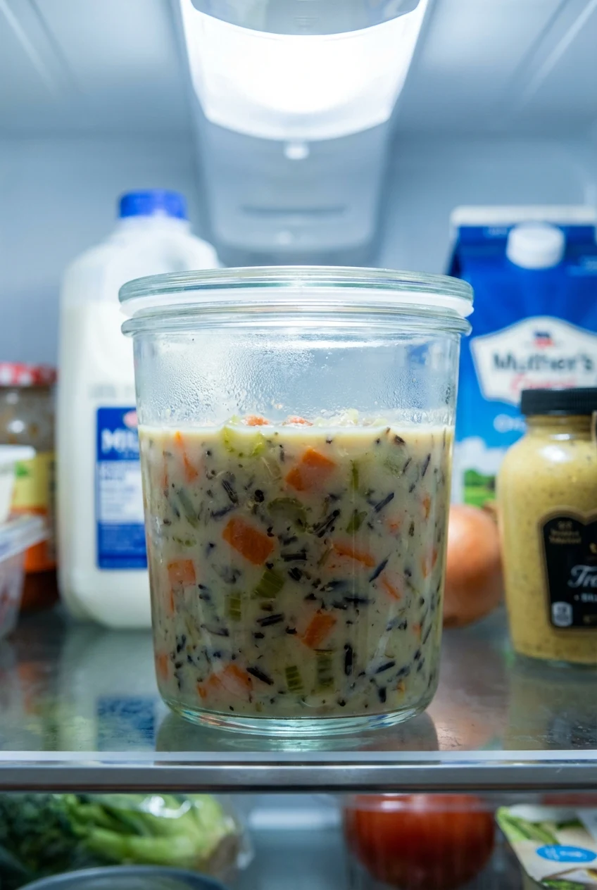 How to store and reheat Creamy Wild Rice Soup