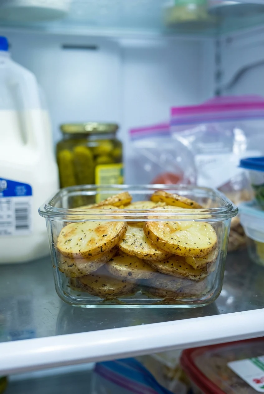 How to store and reheat Crockpot Buttery Herb Potatoes