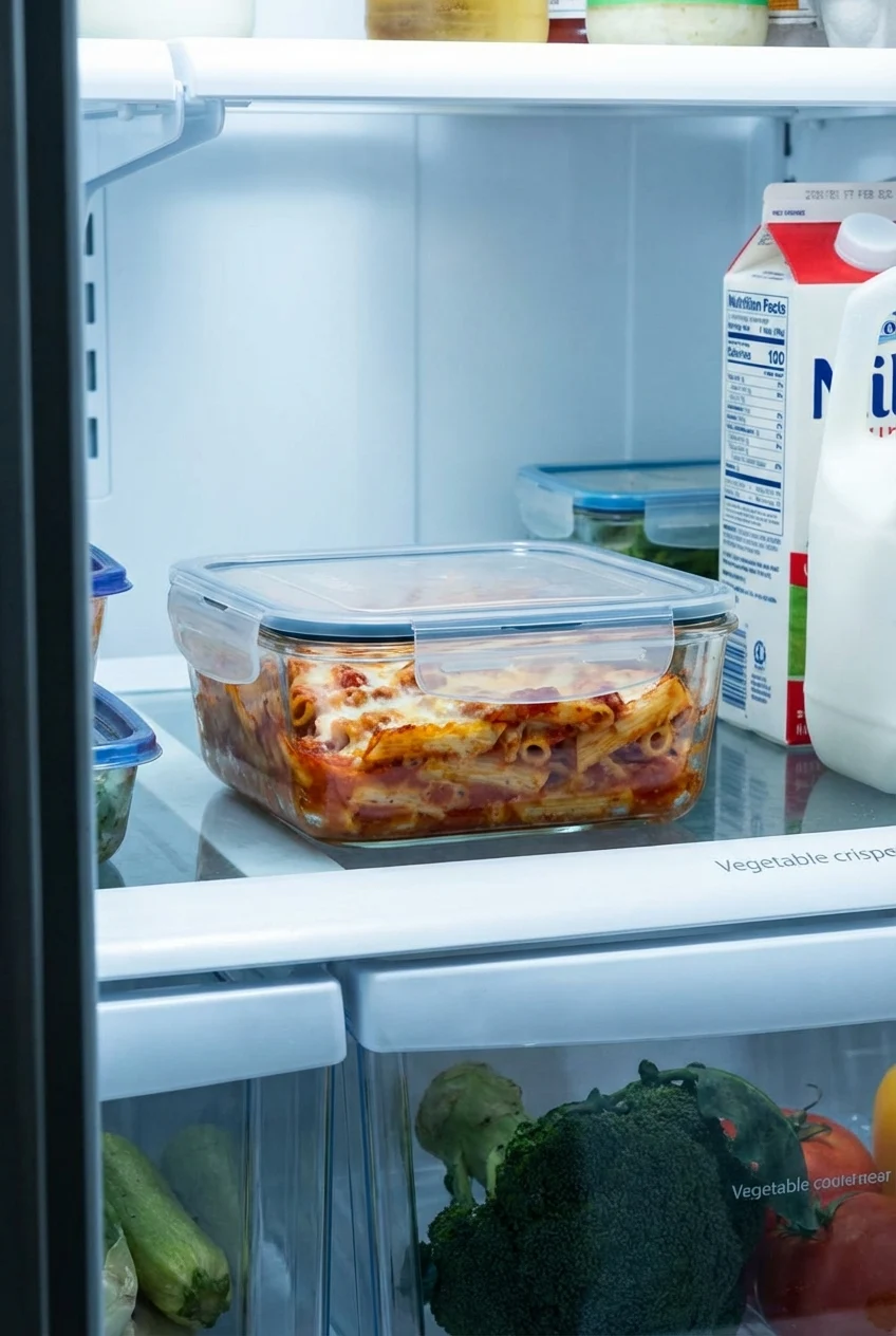 How to store and reheat Easy Baked Ziti