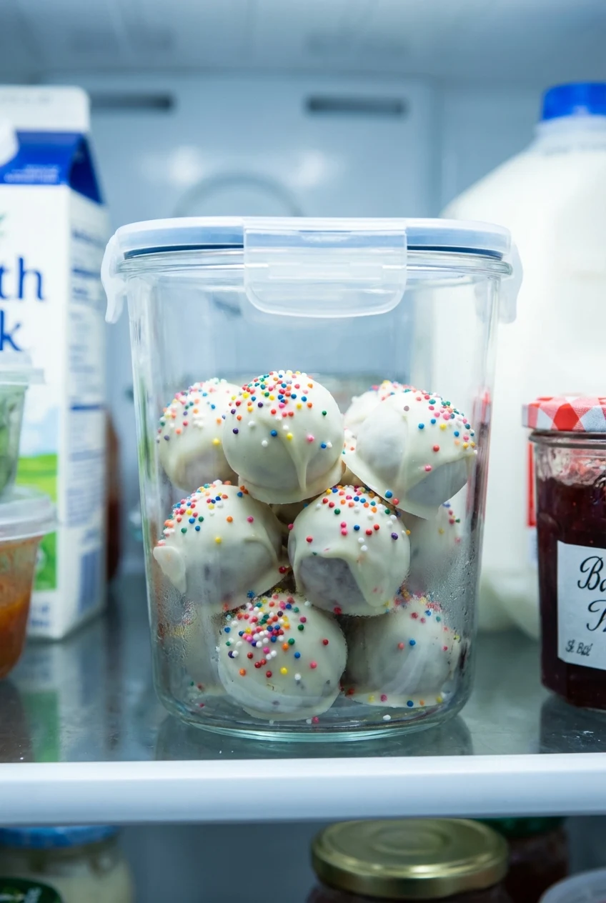 How to store and reheat Easy Red Velvet Truffles