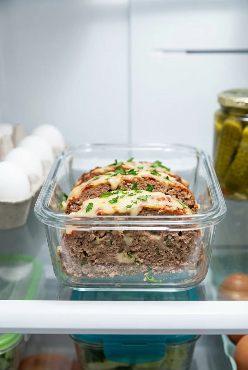 How to store and reheat Garlic Parmesan Meatloaf