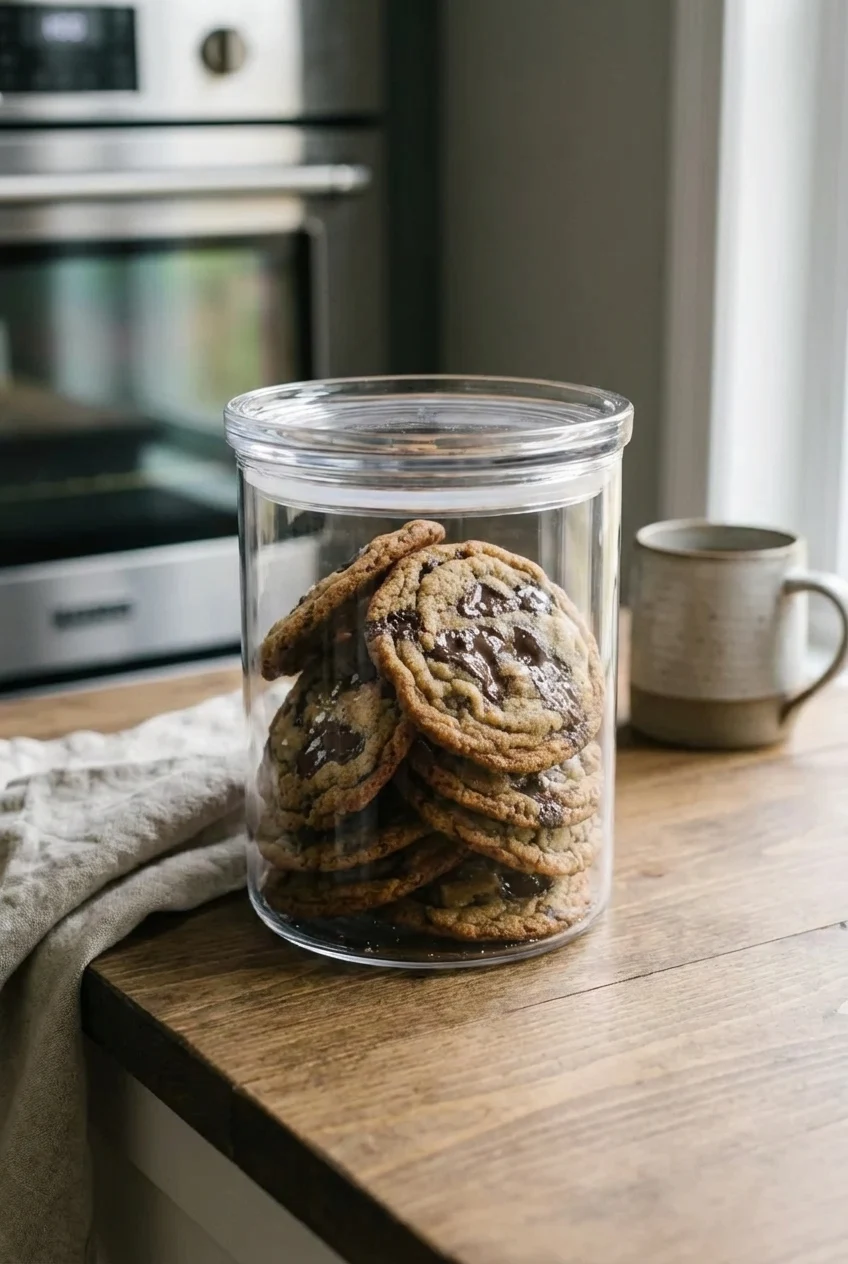 How to store and reheat Gourmet Chocolate Chip Cookies
