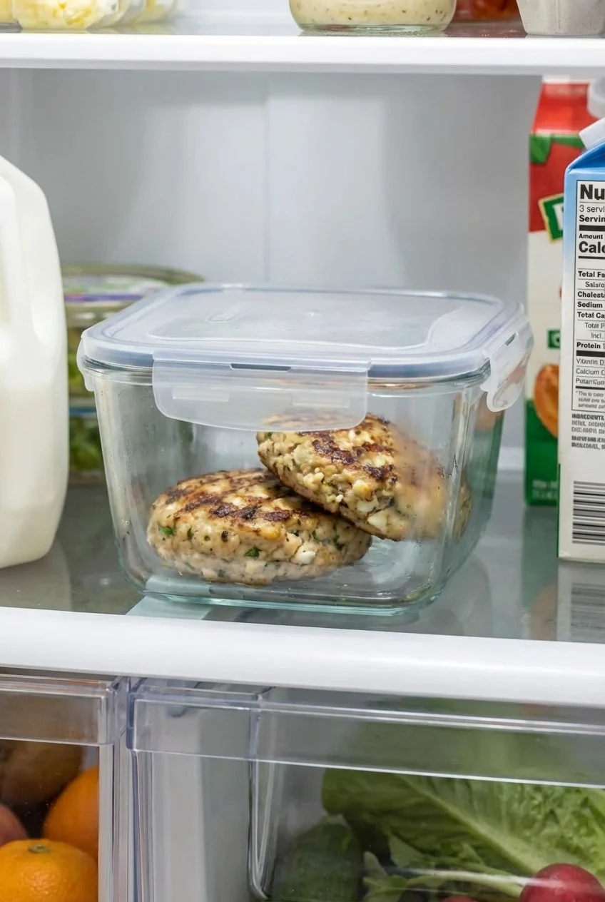 How to store and reheat Greek Turkey Burgers