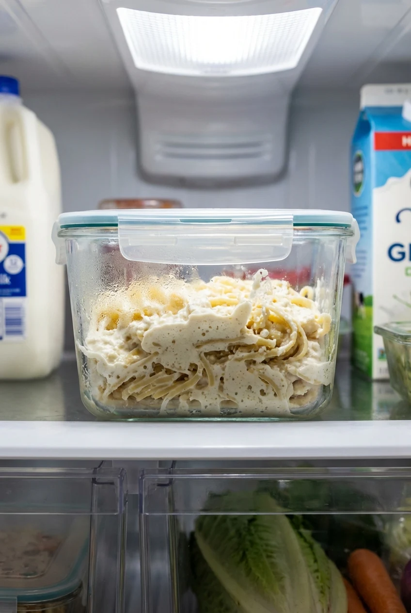 How to store and reheat High Protein Cottage Cheese Alfredo
