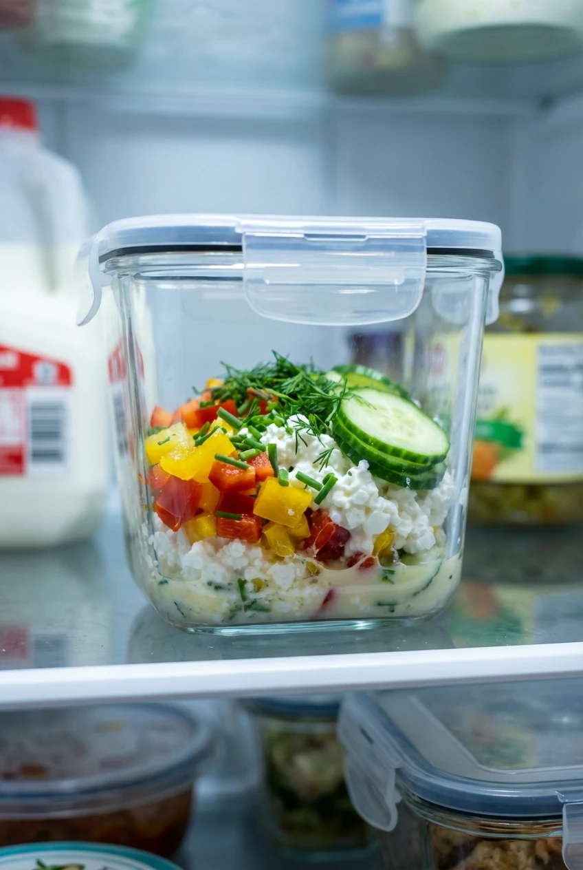 How to store and reheat High Protein Cottage Cheese Bowl