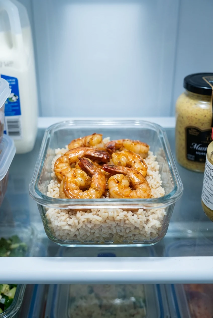 How to store and reheat Honey Lime Shrimp Bowls