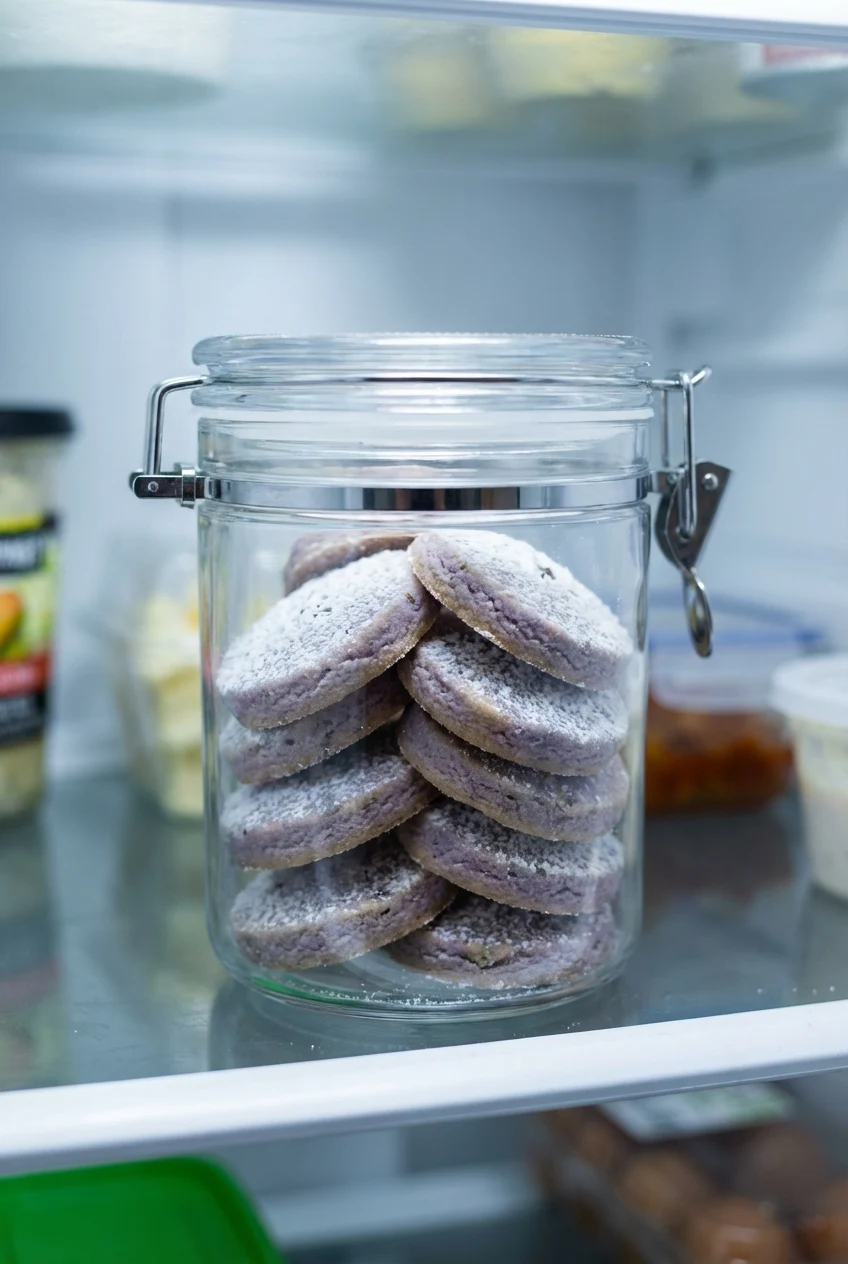 How to store and reheat Lavender Shortbread Cookies