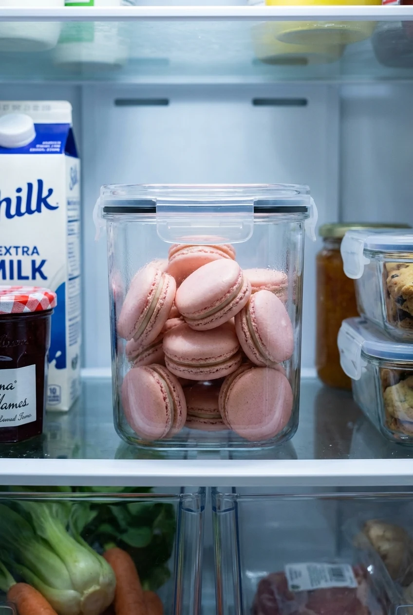 How to store and reheat Rose Petal Macarons