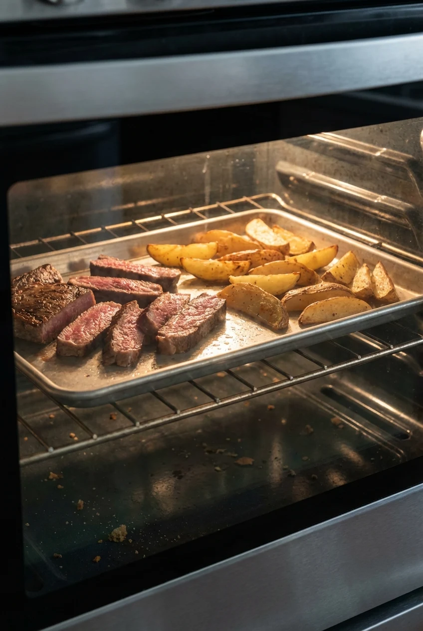 How to store and reheat Sheet Pan Steak and Potatoes