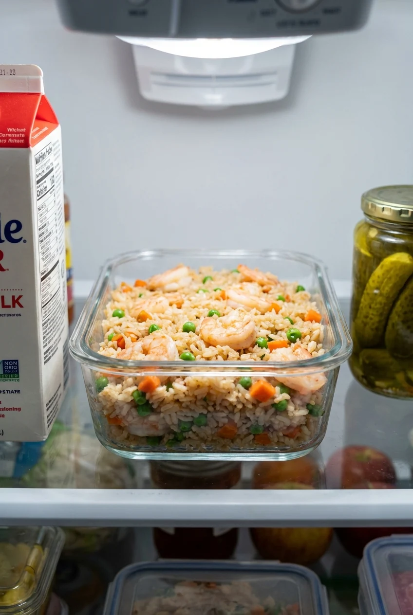 How to store and reheat Shrimp Fried Rice