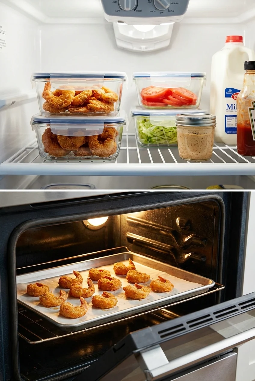 How to store and reheat Shrimp Po’ Boy Sandwiches